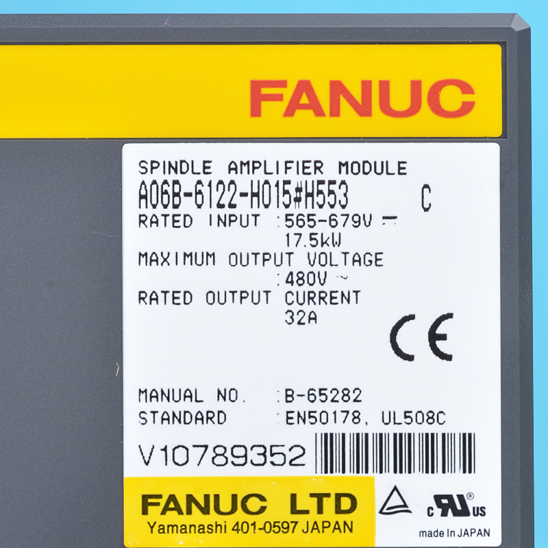 Factory Price For Fanuc 18imb - Fanuc drives A06B-6122-H015#H553 Fanuc spindle amplifier module – Weite detail pictures